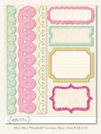My Minds Eye - Quite Contrary - Mary Mary -"Wonderful" Accessory Sheet