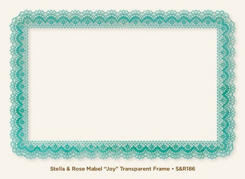 My Minds Eye - Stella and Rose - Mabel - "Joy" Transparent Frame
