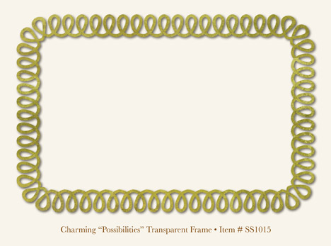 My Minds Eye - So Sophie - Charming - "Possibilities" Frame (transparency)