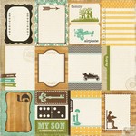 Echo Park - This and That Charming - Journaling Cards Patterned Paper