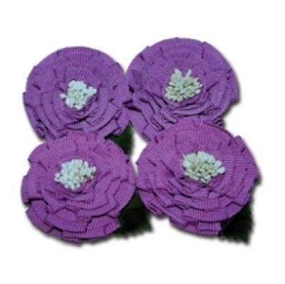 Maya Road - Medallion Flowers - Lilac and Rose