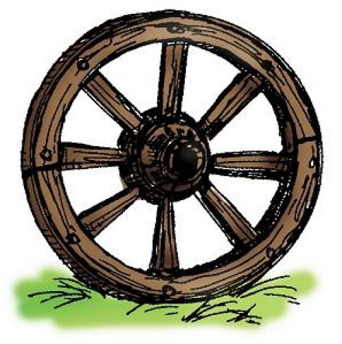 Art Impressions - Un Mounted - Fronts-N-Backs - Wagon Wheel