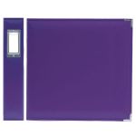 We R Memory Keepers - Classic Leather 12x12 Ring Album - Grape Soda