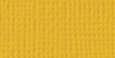 American Crafts - Cardstock - Linen Weave - Mustard - 25 Sheet Pack