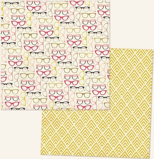 My Minds Eye - My Story - 12x12 Gold Foiled Paper - Look at This