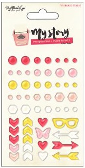 My Minds Eye - My Story - Enamel Shapes