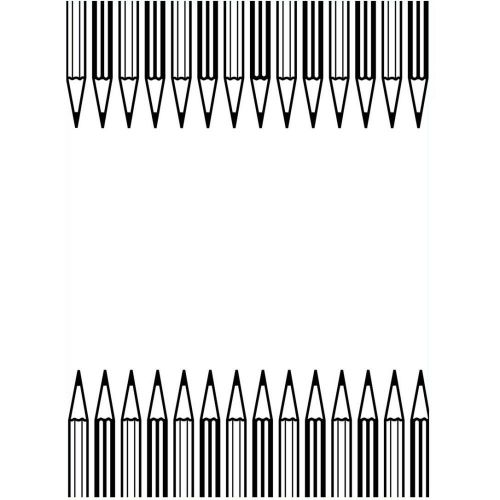 Darice - Embossing Essentials - Embossing Folder - Pencil Border