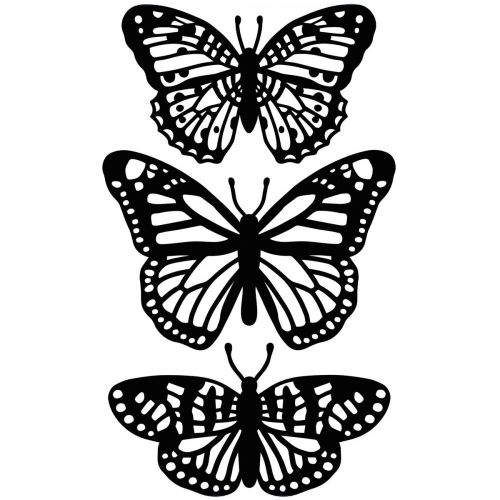 Darice - Embossing Essentials - Embossing Folder 4.25"X5.75" - Butterfly Trio