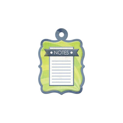 We R Memory Keepers - Feelin' Groovy - Embossed Tag - Notes