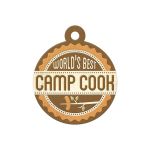 We R Memory Keepers - Happy Campers - Embossed Tag - Camp Cook