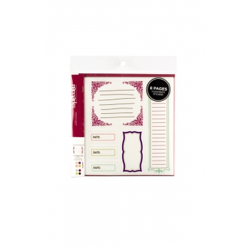 American Crafts - Remarks Stickers - Journaling Book one Colour set 1 & 3