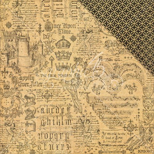 Graphic 45 - Enchanted Forest Collection - Double-Sided Cardstock 12"X12"- Medieval Splendor