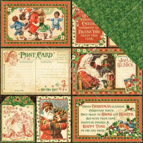 Graphic 45 - St Nicholas Double-Sided Cardstock 12"X12" - Be Jolly!
