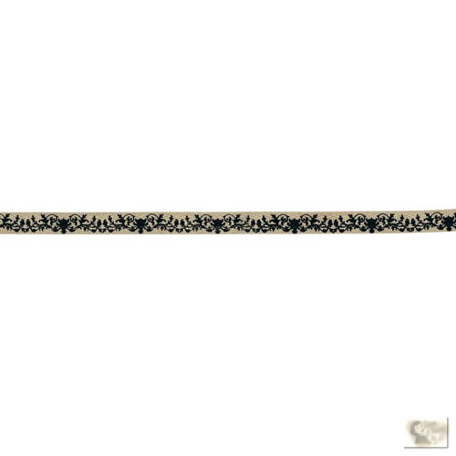 Prima Marketing Inc - Trim 1 Metre Twill Blk N Cream