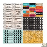Prima Marketing Inc. - Tiny Alphas Cardstock- Zephyr