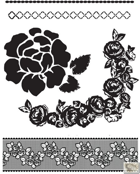 Prima Marketing Inc. - Clear Stamp 2.5" x 3" Rosarian #1