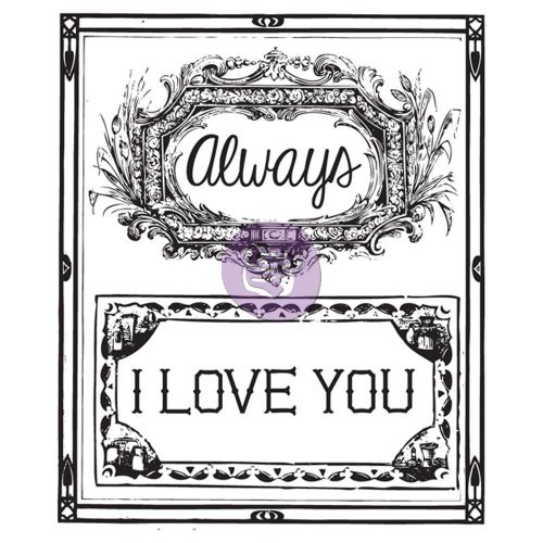 Prima Marketing Inc - Something Blue Collection - Clear Stamps 2.5"X3" - #2 I Love You/Always