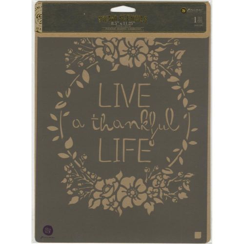 Prima Marketing Inc - Stencil 8"X10" - Live Life