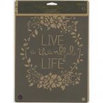 Prima Marketing Inc - Stencil 8"X10" - Live Life
