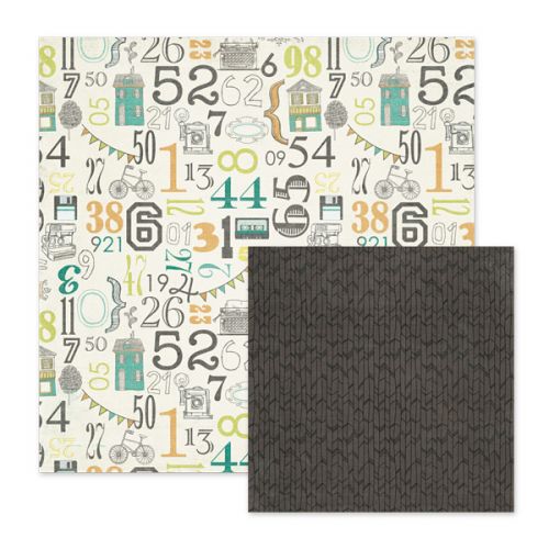 We R Memory Keepers - For the Record - Double Sided Patterned Paper - Milestones