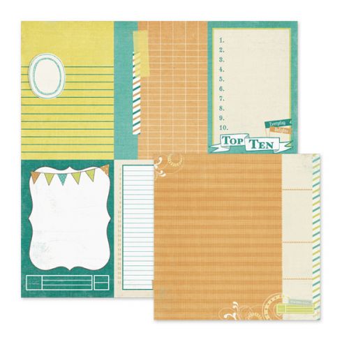 We R Memory Keepers - For the Record - Double Sided Patterned Paper - Notecards