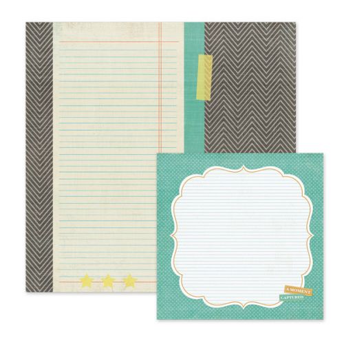 We R Memory Keepers - For the Record - Double Sided Patterned Paper - Captured