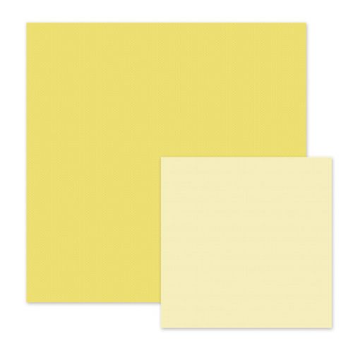 We R Memory Keepers - For the Record - Texture Cardstock - Yellow