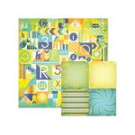 We R Memory Keepers - Feelin' Groovy - Double Sided Patterned Paper - Happy Days