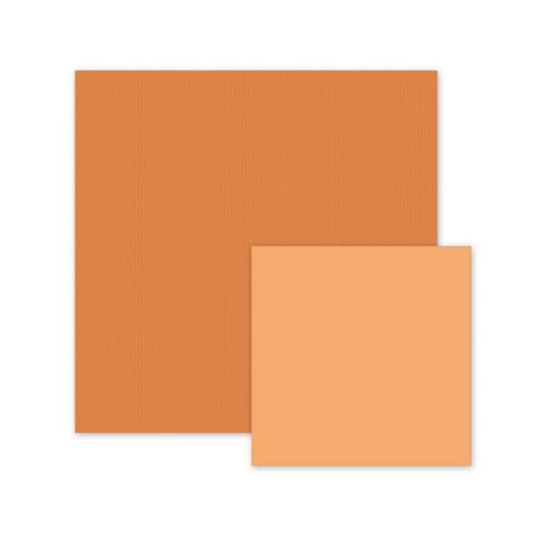 We R Memory Keepers - Storytime Collection - 12x12" Textured Cardstock - Pumpkin