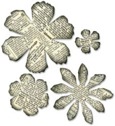 Sizzix - Tim Holtz - Alterations - Bigz Die - Tattered Florals
