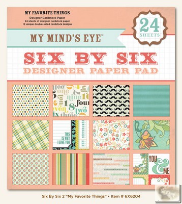 My Mind's Eye - Six by Six Paper Pads - My Favorite Things Six by Six Pad