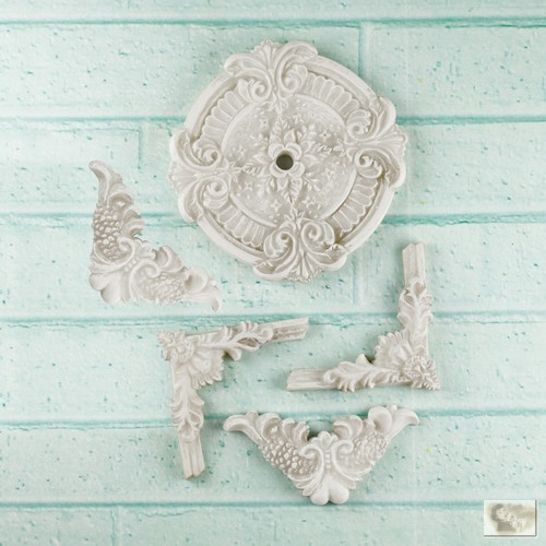 Prima Marketing Inc - Ingvild Bolme Collection - Shabby Chic Treasure - Ceiling Ornaments 5/Pkg 1.25" To 2"