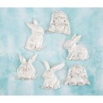 Prima Marketing Inc - Shabby Chic Treasures By Ingvild Bolme - Rabbits 6/Pkg