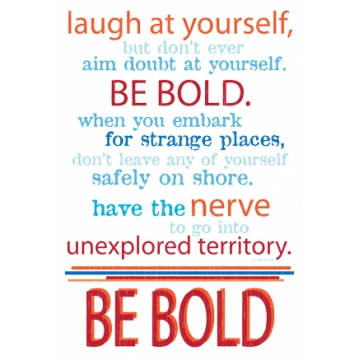 Daisy Bucket Designs - Rub Ons - Be Bold