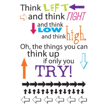 Daisy Bucket Designs - Rub Ons - Think