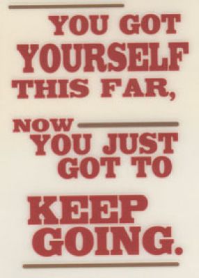 DAISY BUCKET DESIGNS - KEEP GOING  RUB ON