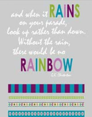 DAISY BUCKET DESIGNS - LOOK UP  RUB ON