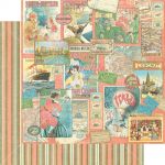 Graphic 45 - Come Away With Me Collection - 12" x 12" Paper - Pleasure Trip