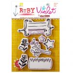 Prima Marketing Inc - Cling Stamp 3.5 X 5 Ruby Violet