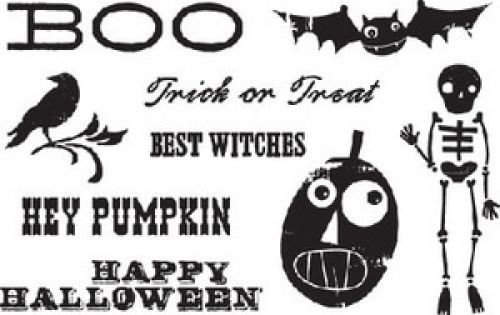 Cosmo Cricket - Haunted Stamps - Clear Cling Mount