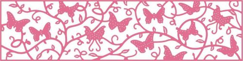 Cheery Lynn Designs Die - Butterflies Flying Among the Vines Mesh Border