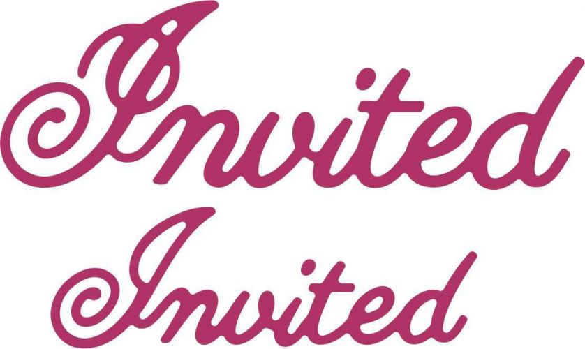 Cheery Lynn Designs Die - Invited (Set of 2)