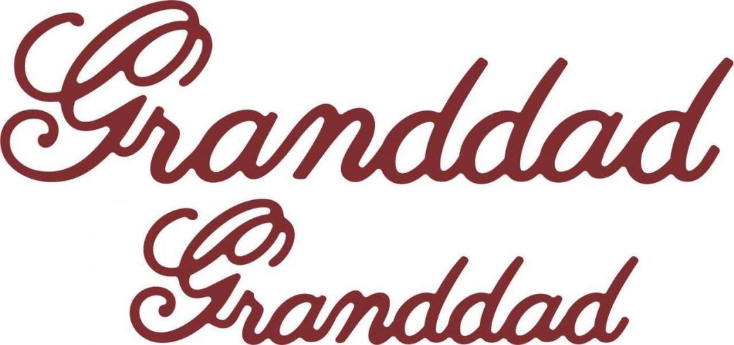 Cheery Lynn Designs Die - Granddad (Set of 2)