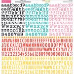 Bella Blvd - Tiny Text Cardstock Alphabet Stickers 12"X12" - Bold & Beautiful