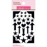 Bella Blvd - Enamel Stickers 3"X4.75" Doodads - Oreo Black