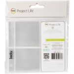 Project Life Ring Photo Sleeves 4"X4" 10/Pkg - Four 2"X2" Pockets