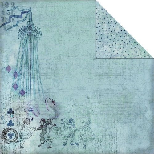 Fabscraps - Victoria's Maypole - 12" x 12" Double Sided Patterned Paper