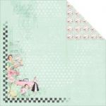Fabscraps - Milkshake Chic - Cream Soda - 12" x 12" Double Sided Patterned Paper
