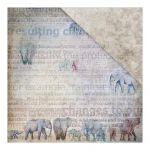 Fabscraps - Call From The Wild - Threatened - 12" x 12" Double Sided Patterned Paper