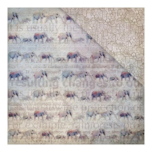 Fabscraps - Call From The Wild - Conservation - 12" x 12" Double Sided Patterned Paper